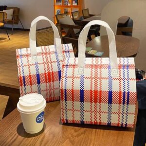 Custom Your Own logo Lunch Cooler Bag Thermal Lunch Tote Bag Simple and New Fashion Lunch Bag