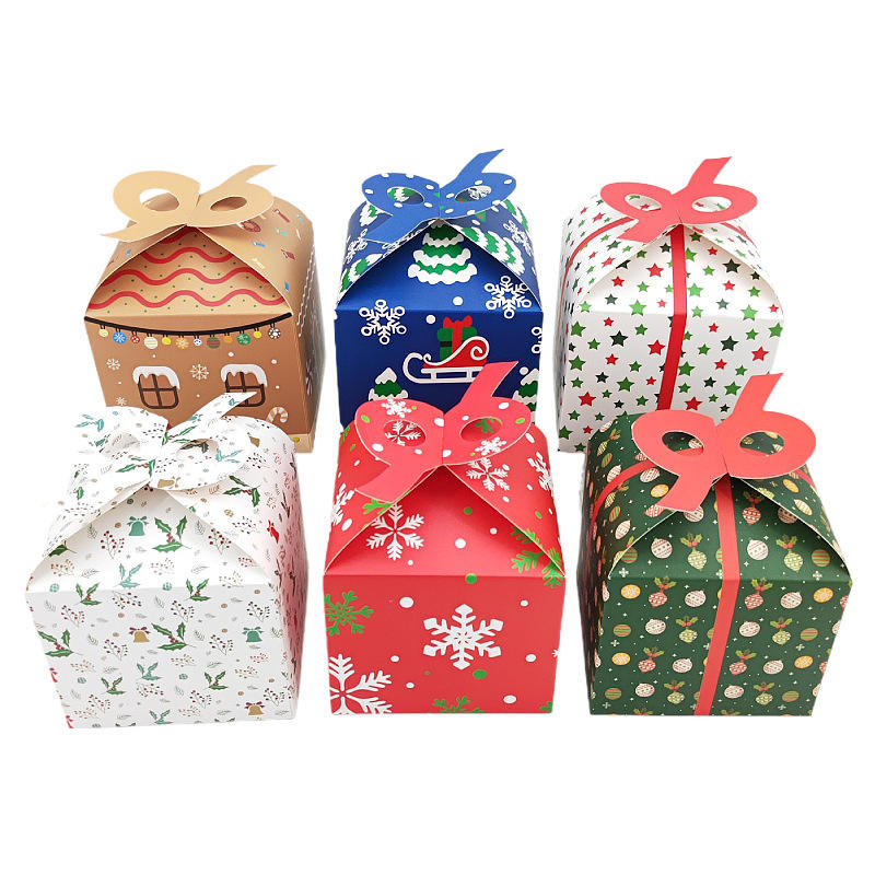 Christmas Small Candy Cookie Gift Box Happy New Year Creative Gift Box