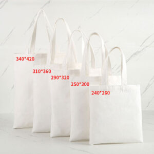 Cartoon Portable Cotton Canvas Beach Bag Reusable Shopping Tote Bag Cotton Tote Bags with Custom Printed logo for Women