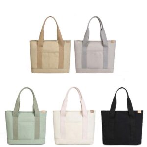 Customized Large Capacity Women's Spring New Casual Fashion Cross-Border Daily Use Canvas Handbag Tote Bag