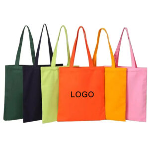 Wholesale Cheap Green Canvas Bags With Custom Printed logo Cotton Canvas Tote Bag With Pocket Zipper Custom Canvas Tote Bag