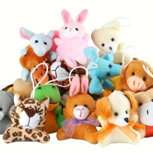 Wholesale 7-10cm Cute Mini Stuffed Animal Keychain Pendant Plush Toy for Vending Machine