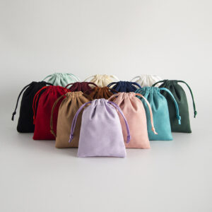 9*12CM High Quality Wedding Favor Gift Suede Jewelry Packaging Pouches Velvet Drawstring Pouch for Cosmetic Makeup Eyelashes