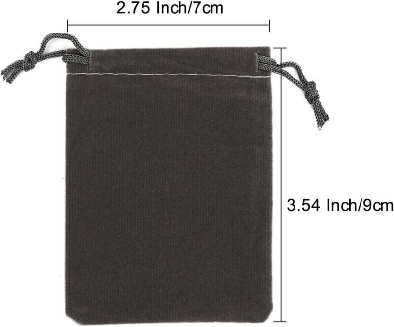 2.8"x3.5"/7cmx9cm Velvet Drawstring Bags Wedding Gift Bags Velvet Cloth Jewelry Pouches - Image 6