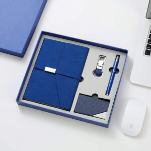 New Leather Cover With Custom Logo Pu Diary Men Gift eco Friendly Corporate Gifts A5 Notebook And Pen Gift Set
