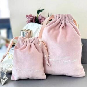 New Product Large Velvet Dust Pouch for Shoe Handbag Packaging Super Soft Flannel Drawstring Gift Velvet Bag