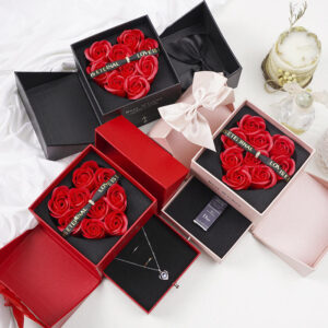 Valentine's Day Gift Ideas 2025 Heart Jewelry Box Luxury Jewelry Box