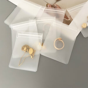 Small Zipper Pvc Bag Plastic Ziplock Jewelry Pouch Transparent Gift Bags for Jewelry Packaging EVA Plastic Zipper Bag